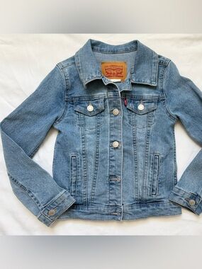 Levi's Kids Blue Denim Trucker Jacket
